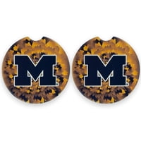 Magnolia Lane - Set De Posavasos Para Coches University Of Michigan Wolverines X2 Magnolia