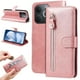 thumbnail image 1 of Funda con Cremallera para Realme Narzo 80 Lite 4G, Carcasa Cartera de Cuero PU con Soporte y Tarjetero, 1 of 5