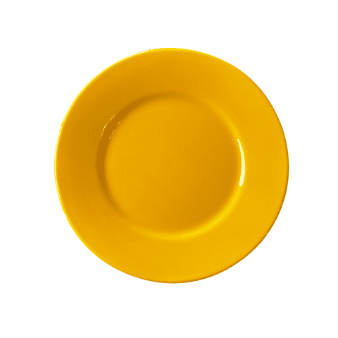 Gastroplast - Set De 6 Plato De Policarbonato Amarillo 15 Cm