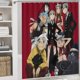 thumbnail image 5 of Soul Eater-theme 4-Piece Shower Curtain Set with Rugs, Waterproof Bathroom Decor Set Includes Bath Mat, U-Shaped Rug, Toilet Lid Cover and Curtain with Hooks, 5 of 6