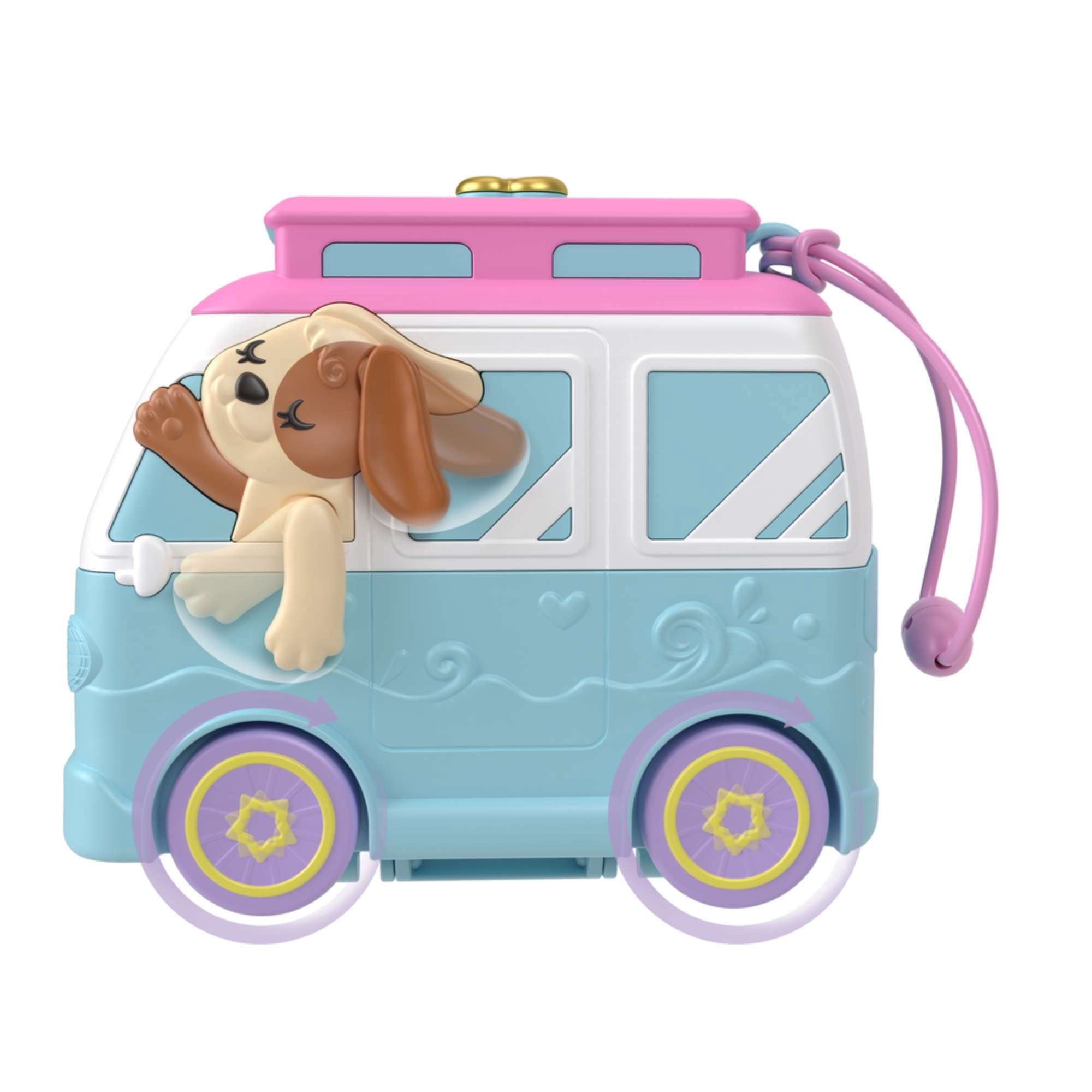 Juegos didácticos Polly Pocket - Set Estuche de Perrito Playero - Mattel