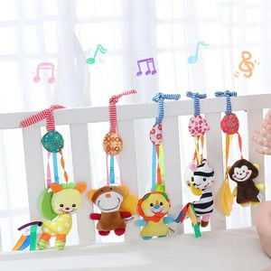 Genérico - Set 2 Sonajeros Peluche Colgante Coche Cuna Suave Bebes Lau