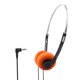 thumbnail image 5 of Auriculares de alambre de acero para fotografía, multiusos, suaves, prácticos, resistentes, pequeños, para caminar, ir al avión, gimnasio, correr, niñ Naranja, 5 of 5