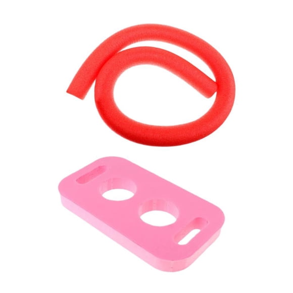 Fideos Flotantes Para Piscina, Fideos De Natación Para Piscina De 59 Pulgadas Para Natación Al Aire Libre, Deportes Acuáticos, Rojo Y Rosa