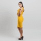 thumbnail image 2 of Vestido ajustado amarillo Talla L Mujer, 2 of 3