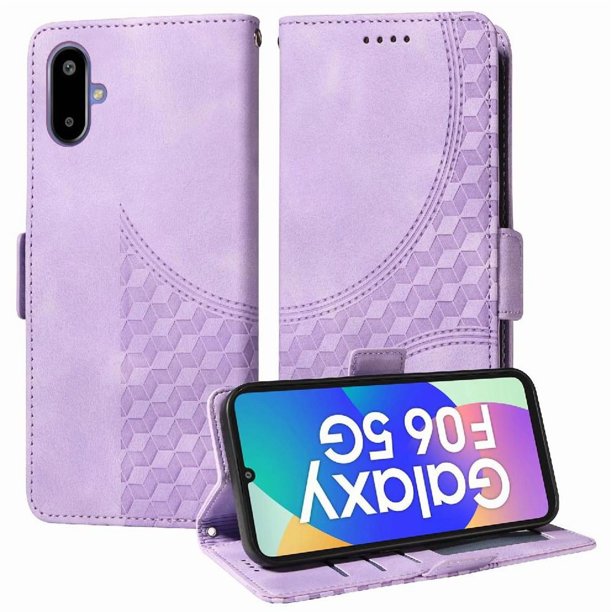 Carcasa FOXDOCK Samsung Galaxy F06 5G de cuero PU, diseño acolchado clásico, protección contra caídas y rayones