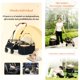 thumbnail image 3 of Coche Para Mascotas Premium 2 En 1 C106 Negro Lubabycas, 3 of 7