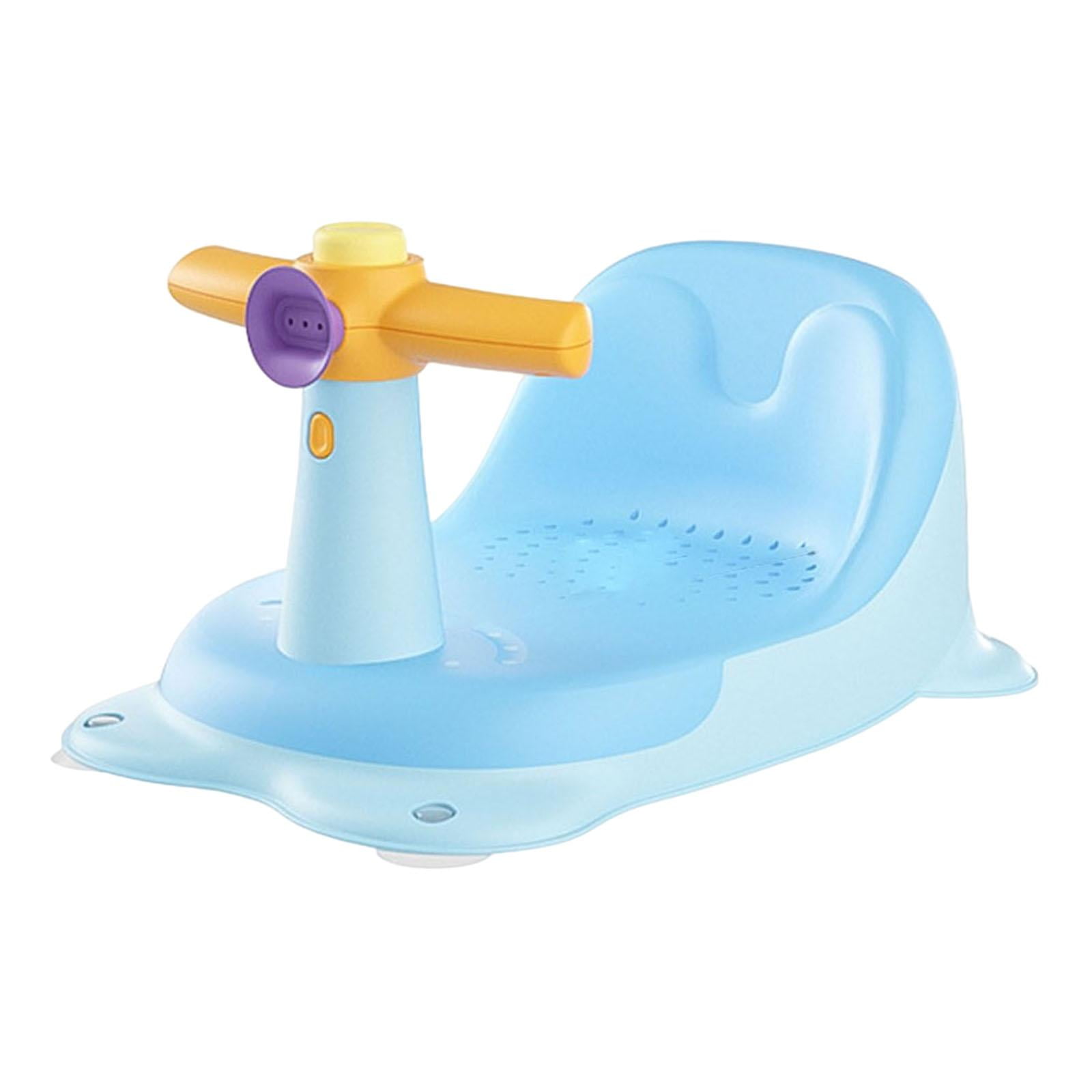 Magideal - Asiento De Baño De Bebé Para El Hogar, Antideslizante, Ligero, Suministros De Baño, Silla De Bañera, Silla De Baño, Alfombrilla De Bañera Para Niñas, , Azul
