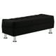 thumbnail image 2 of Banqueta Lisboa 2c Felpa 12 Negro, 2 of 4