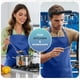 thumbnail image 5 of Delantal tipo babero Utopia Kitchen 4 unidades ajustable azul, 5 of 6
