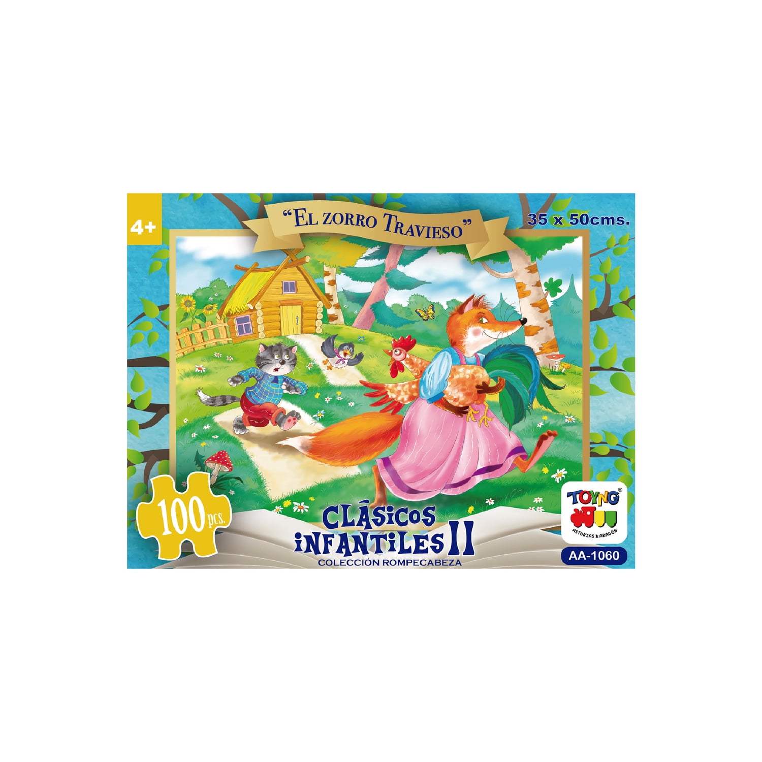 Puzzle El Zorro Travieso (100 Piezas) - Toyng