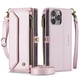 thumbnail image 2 of CaseMe Funda de Cuero para iPhone 16 Pro Max 6.9" Tipo Billetera [Bloqueo RFID] con Ranura para Billetes con Zíper y 10 Tarjeteros, Correa de Hombro Magnética de Cuero PU Suave para iPhone 16 Pro Max, 2 of 13