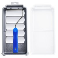 Kit De Rodillos De Espuma Para Pintar Mister Rui, 4 Pulgadas, Paquete De 8 Con Bandeja Y Marco