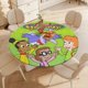 thumbnail image 4 of Cyberchase-theme Fitted Round Tablecloths Elastic Edged Table Covers Waterproof Table Cloth for Kitchen Holiday Party Tables Decor 120cm, 4 of 6