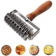 thumbnail image 5 of Rejilla de masa de acero inoxidable, reja para masa, reja para pan, máquina para hacer fideos, cortador de masa de pizza, mango de madera, utensilios de cocina para cocinar, 5 of 5