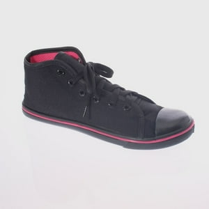 Zapatilla Lona Negro Vía Franca