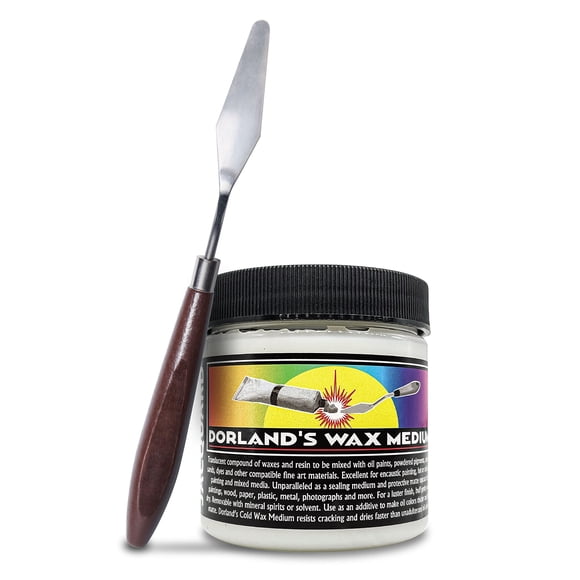Medio De Cera Fría Dorlands Wax 118 Ml Con Espátula Para Paleta