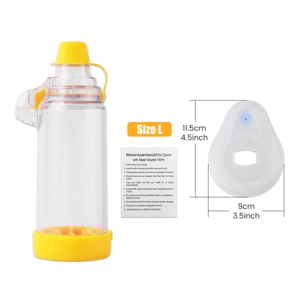 Adult Child Pet Automizer Asthma Spacer Inhaler Spacer Mist StorageTank Compressor Aerosol Cabin Nebulizer Tank with Mask Cup