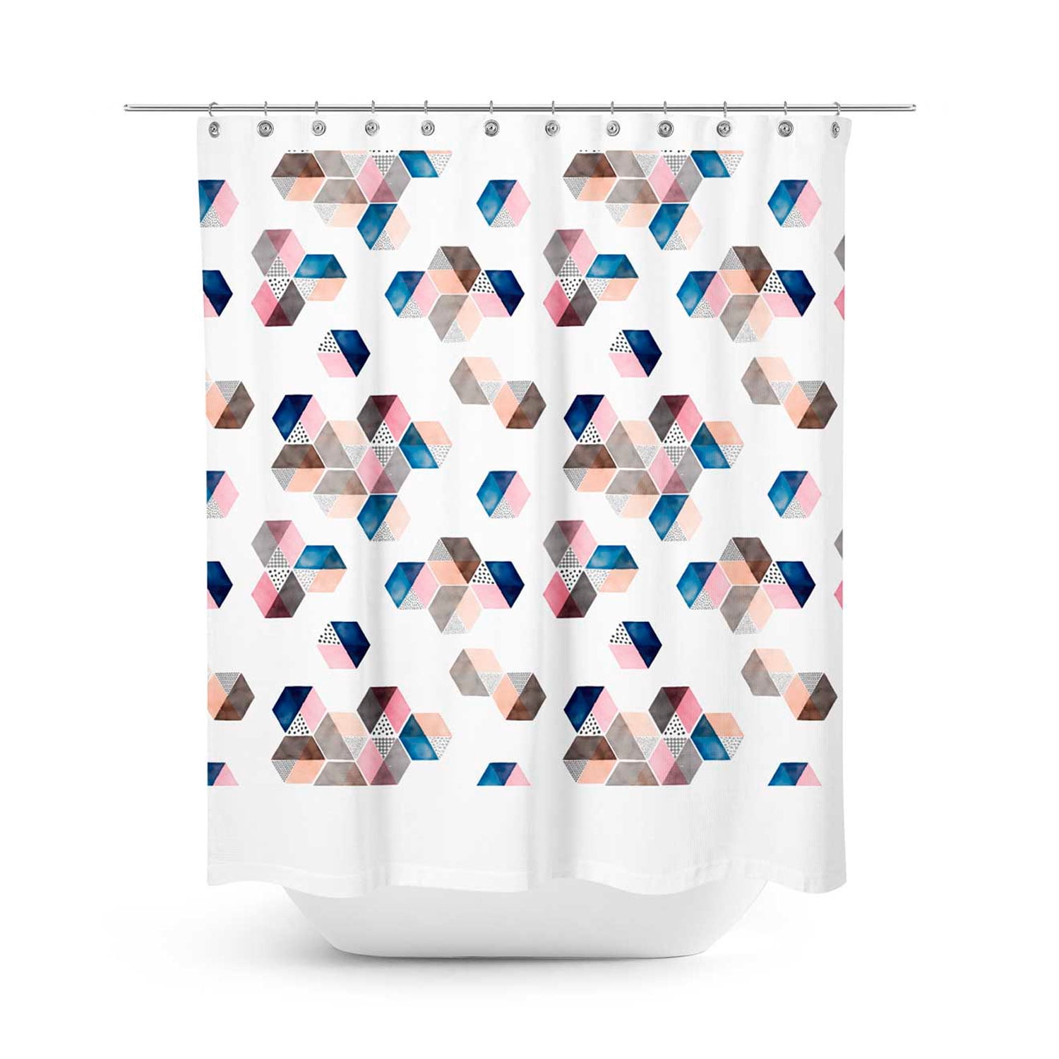 Paper-home - Cortina Baño Hexágonos