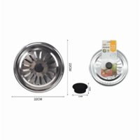 Genérico - Tapa De Acero Inox 22Cm