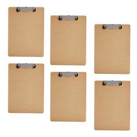 Ioensy - Portapapeles De Tamaño Carta A4 Estándar De 6 Piezas Con Clip De Perfil Bajo Para Mujeres