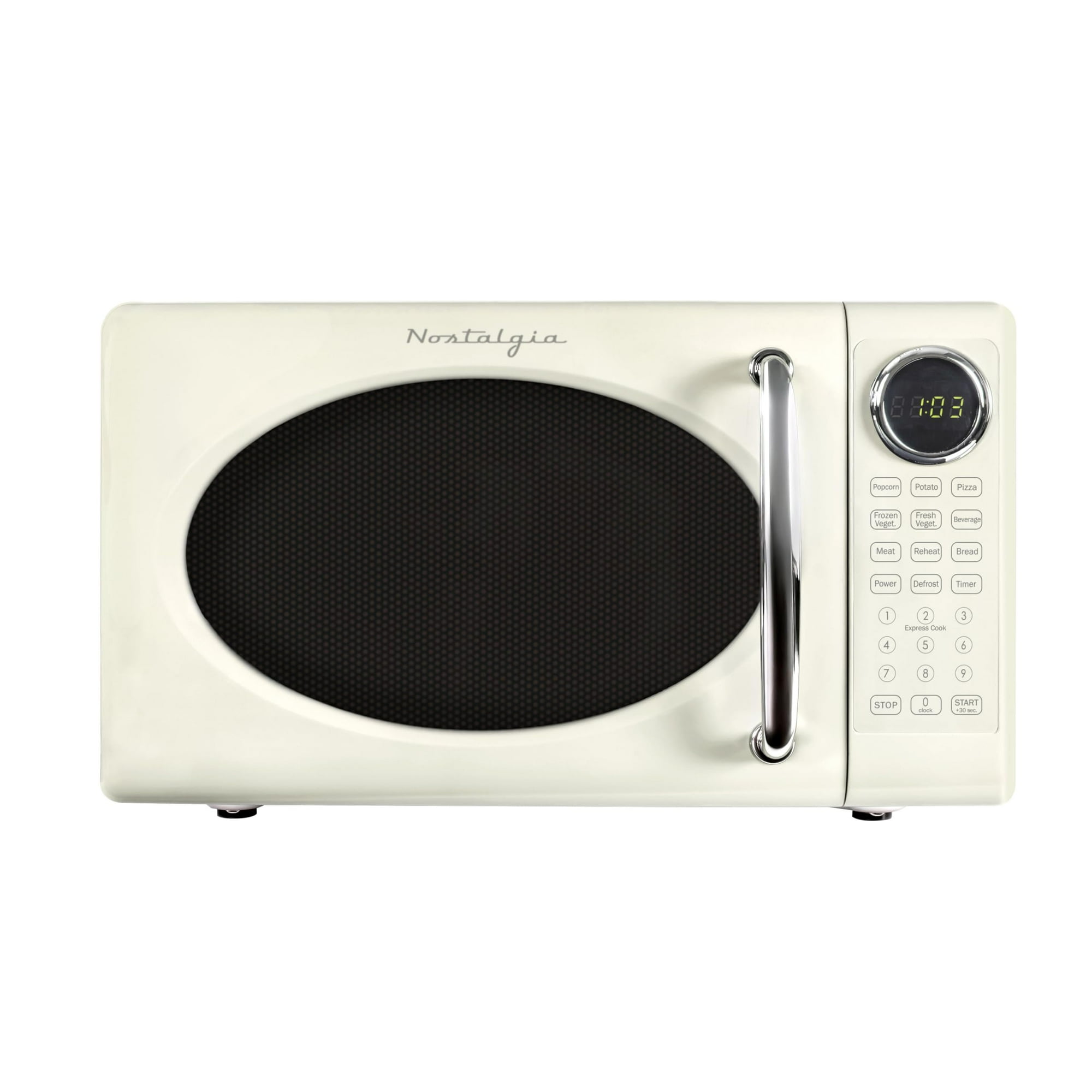 Horno Microondas Nostalgia Retro 700w 20l Con 8 Auto-cook Ivory