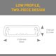 thumbnail image 3 of Funda de gestión de cables Wiremold NMW17 de plástico Raceway blanca, 3 of 7