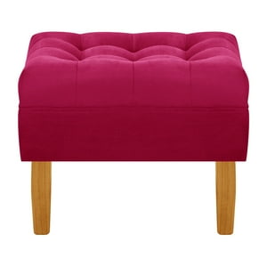 Bodevir - Pouf Wood 1C Felpa 04 Burdeo