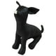 thumbnail image 2 of Maniquíes De Cuero PU Para Perros, Ropa Para Mascotas, Maniquí Con Soporte Para Perros, Modelo Sentado, Juguete, Talla S, Negro, 2 of 5