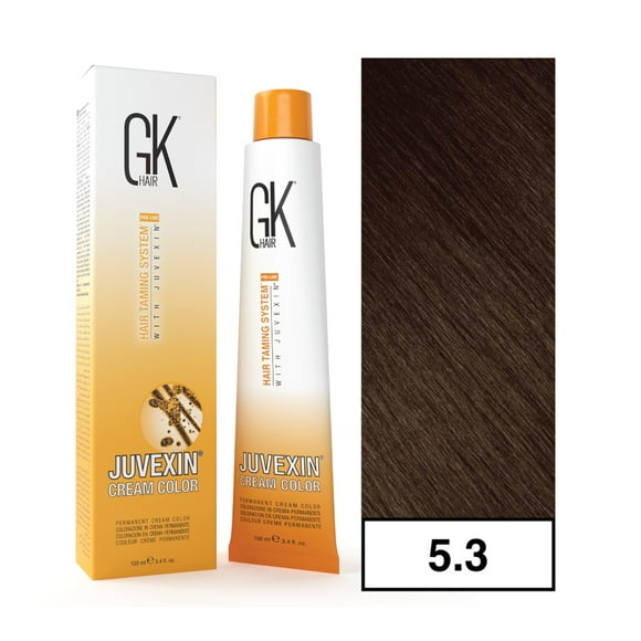 - Tintura Cream Color Permanente Vegana 100ml + Oxidante - 5.3 Castaño Claro Dorado