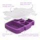 thumbnail image 3 of Bandeja Bentgo Kids con tapa transparente, color morado, 3 of 4