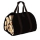 thumbnail image 4 of 1pc Canvas Firewood Carrier Storage Bag Outdoor Camping, 600D Oxford Cloth Waterproof Fireplace Wood Storage Bag For Camping, Home (Brown), 4 of 4