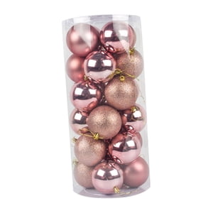 Bothyi - 24 Piezas Adornos De Bolas De Navidad Diy Para Graduación Árbol De Navidad Exterior Oro Rosa