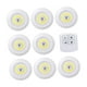 thumbnail image 3 of Luz Bajo el Gabinete, Luz Nocturna con Control Remoto para Gabinete, Pasillo, Closet, 8 Luces, Blanca, 3 of 3