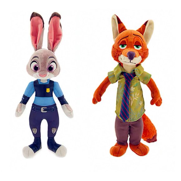 Set de 2 peluches AYGITAL 40 cm Judy y Nick