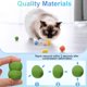 thumbnail image 3 of Uxcell 30 Pcs Juguete para Gato Bola de Pompones de Peluche Suave 1.2" Verde Oscuro, 3 of 6