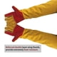 thumbnail image 3 of Guantes de soldadura HERSENT de 60 cm resistentes al calor con costuras de Kevlar, 3 of 4