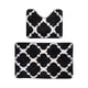 thumbnail image 1 of Conjunto De 2 Alfombra De Baño Suaves Absorventes Microfibra negro, 1 of 6