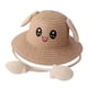 thumbnail image 3 of Sombrero De Paja Con Orejas De Conejo, Gorra De Ala Ancha Para Niños, Sombrero De Playa Para Viajes De Verano En La Playa, Color Caqui, 3 of 5