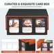 thumbnail image 4 of Caja organizadora de cartas SENVINI de 3 filas, capacidad para más de 2400 cartas, 4 of 6