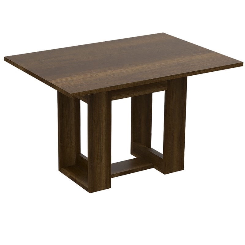 Tuhome - Mesa De Comedor Volterra Caramelo Café