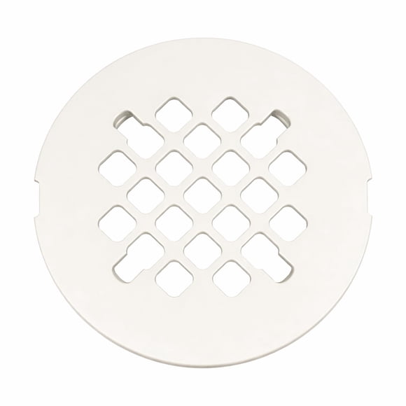 Tapa para desagüe de regadera LXLOTUS de 4.25 cm, blanca, de acero inoxidable