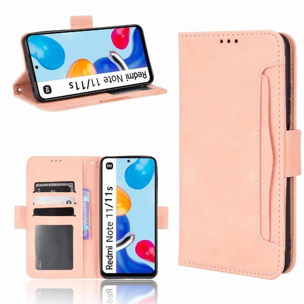 Funda Cartera Magnética para Xiaomi Redmi Note 11 4G- Tarjetero Desmontable, Cuero PU, Soporte