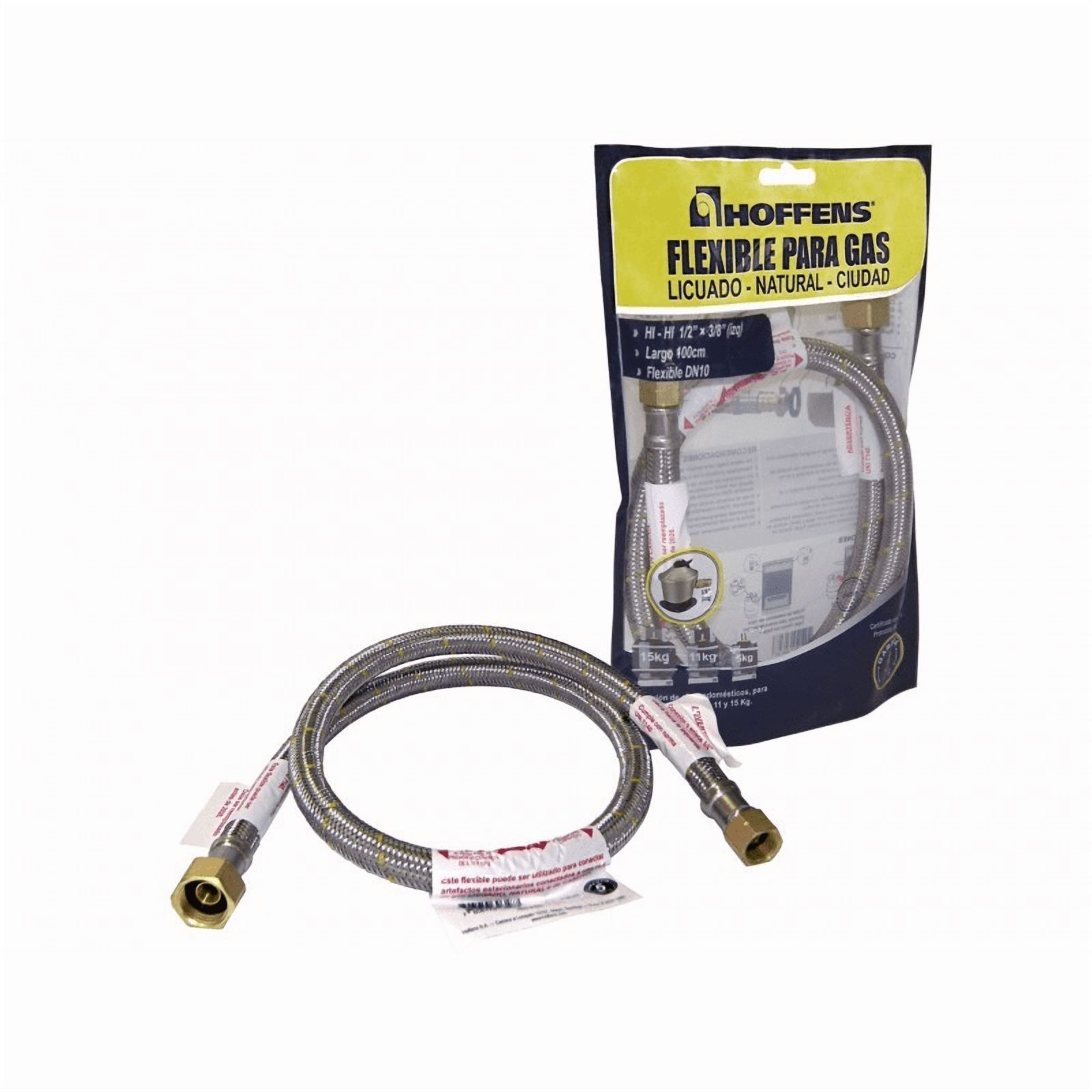 Hoffens - Flexible Para Gas Hi-Hi 1/2"" X 3/8"" Hilo Izquierdo