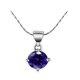 thumbnail image 1 of Collar Paris Jewelry 18K White Gold 2 Carat Blue Sapphire 18 inch Adult Female, 1 of 3