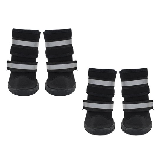 Fiocias - Botas Para Perros Protectores De Patas Con Correas Reflectantes Ajustables Para Perros Grandes S