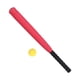 thumbnail image 4 of Juego de pelotas de bate de béisbol, bate de béisbol deportivo, ligero, portátil, entrenamiento para niños, juegos de béisbol de bate para niños para Rojo, 4 of 5