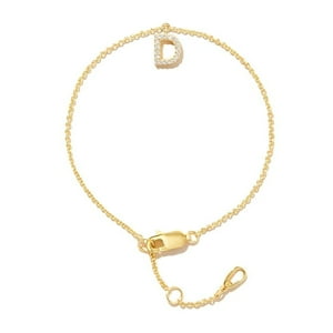 Pulsera Heshpaws S925 Sterling Silver Inicial A-Z Plata