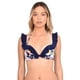 thumbnail image 1 of Bikini Sostén Con Vuelos Estampado Negro S, 1 of 3