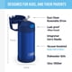 thumbnail image 3 of Botella de pajita para niños con aislamiento al vacío THERMOS FUNTAINER 350 ml, 3 of 8